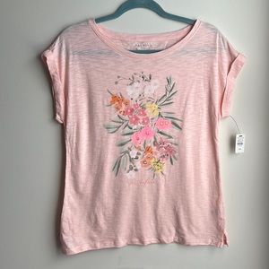 NWT Talbots Floral T Shirt